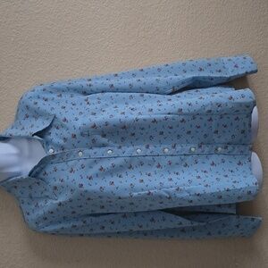 Levi's Light Blue Floral Button Down Shirt